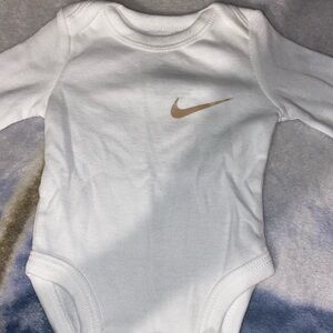 Nike White Baby Bodysuit